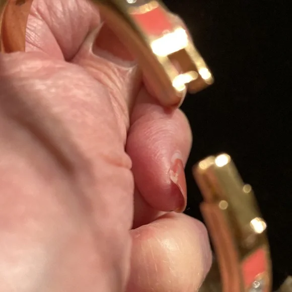 Kate Spade Gold and coral Bangle Bracelet - Picture 4 of 6